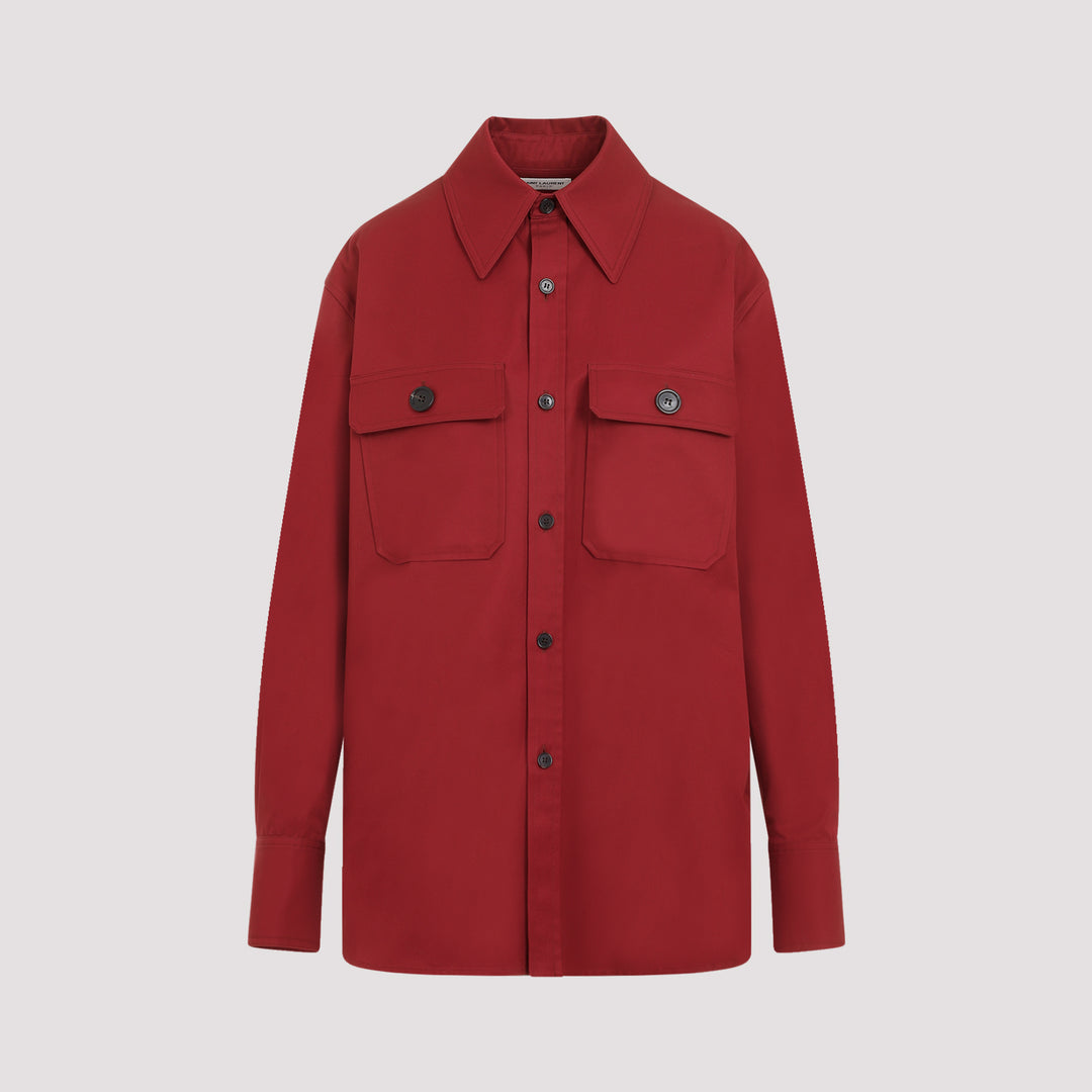 Red Cotton Shirt-0