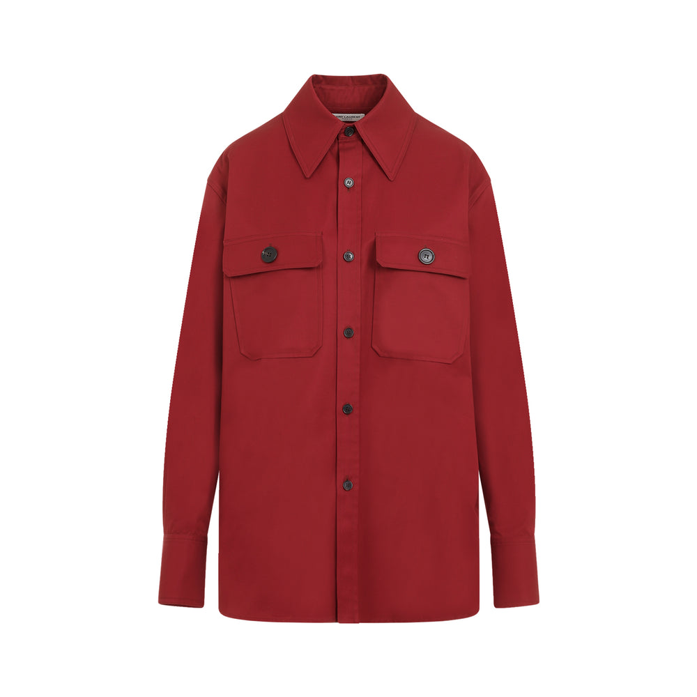 Red Cotton Shirt-1