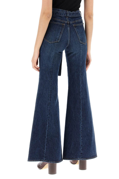 boot cut jeans with matching belt-2