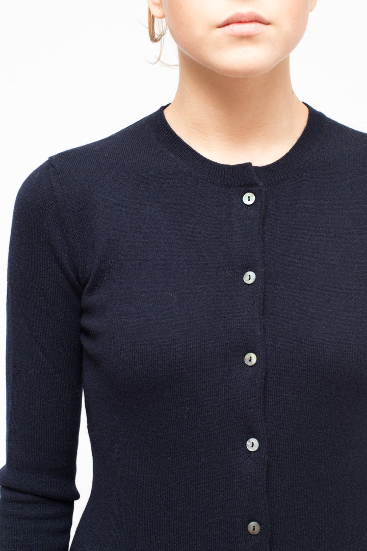 LA ROSE cardigan cashmere blu navy-1
