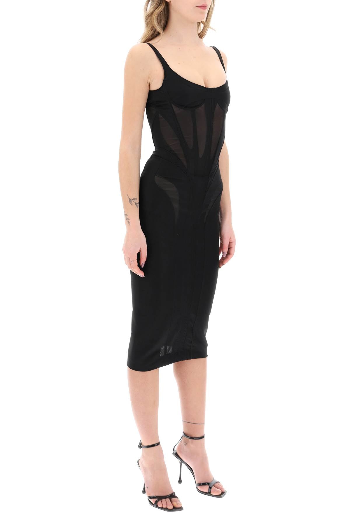 midi dress with corset-1
