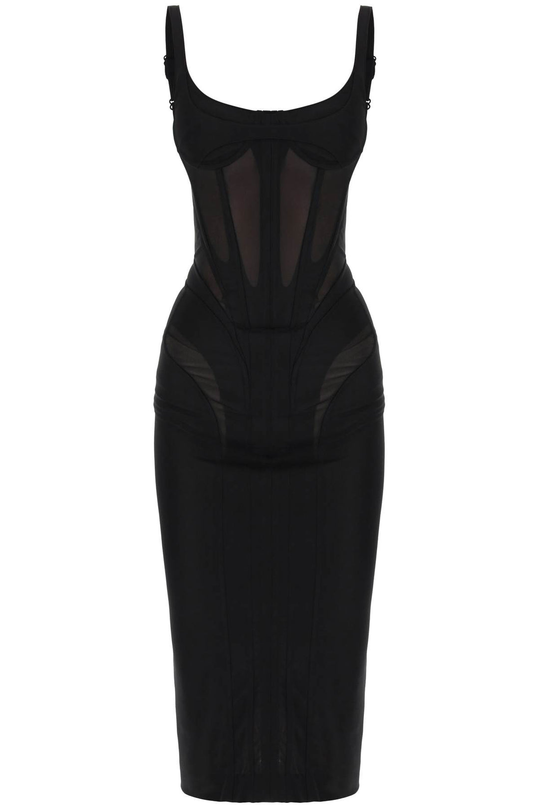 midi dress with corset-0