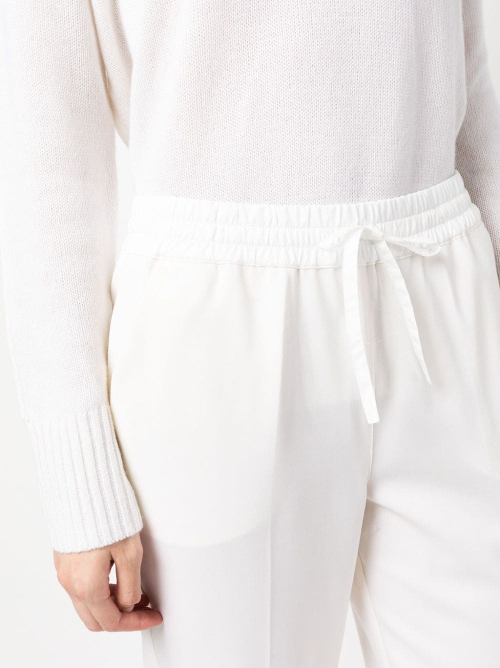 PAROSH drawstring straight-leg trousers-12