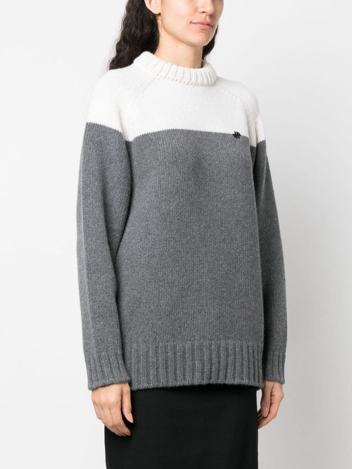 PATOU merino-blend colour-block jumper-7