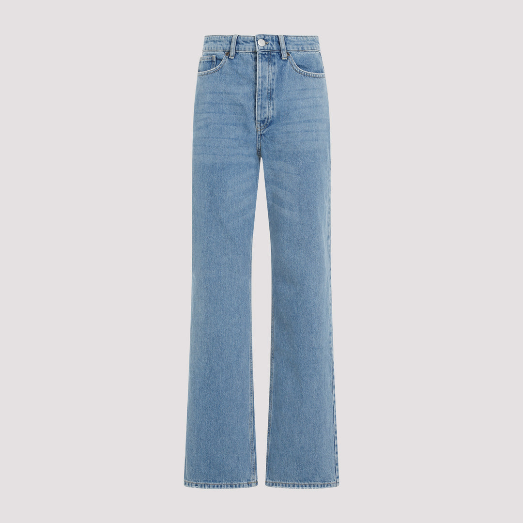Blue Miliumlo Cotton Denim Pants-6