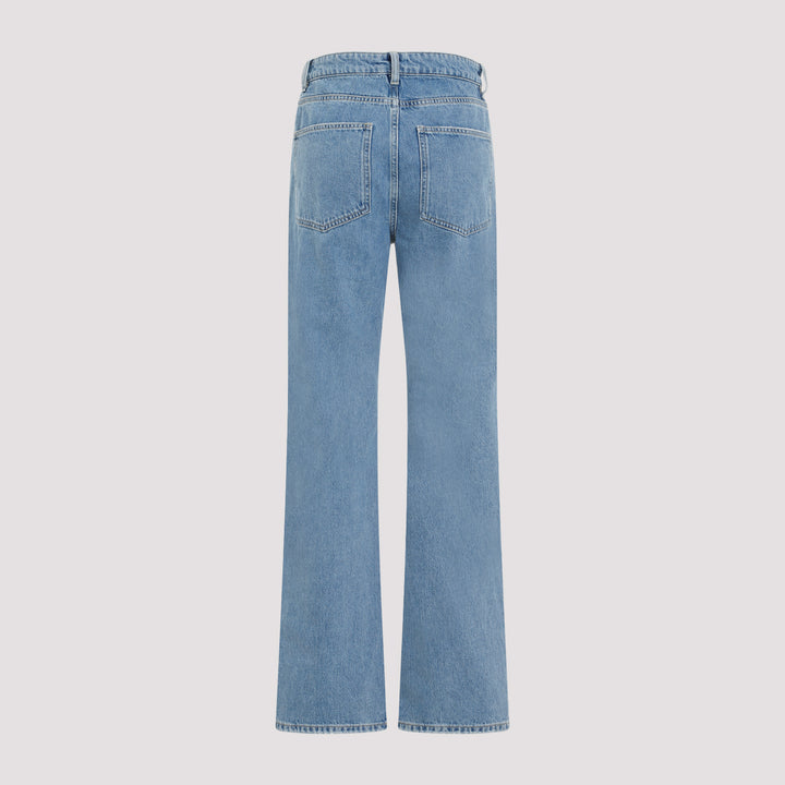 Blue Miliumlo Cotton Denim Pants-9