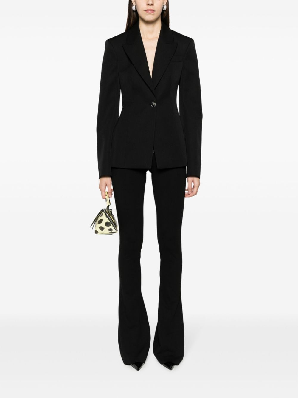 single-breasted virgin wool blazer-1