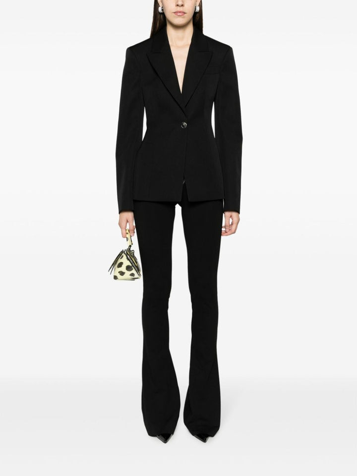 single-breasted virgin wool blazer-1