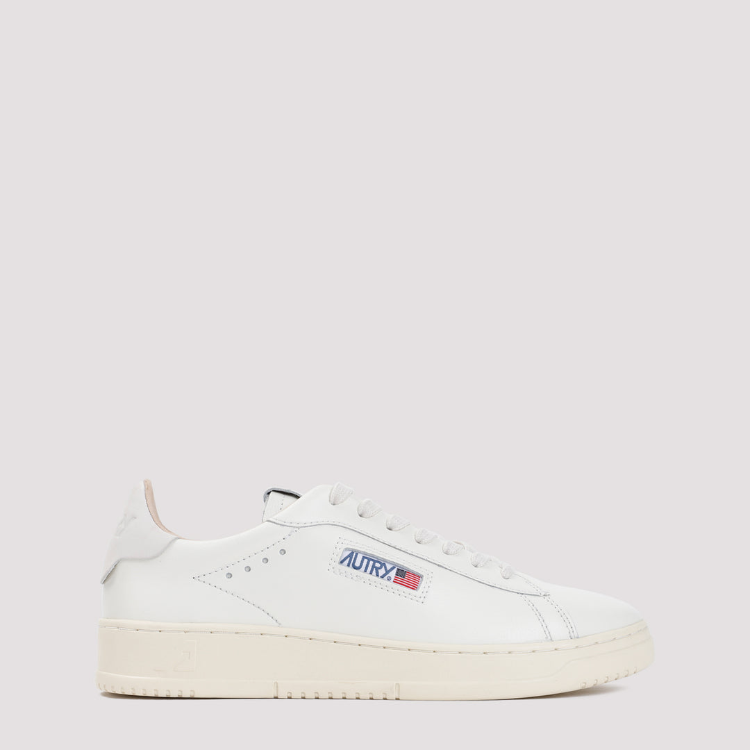 White Dallas Leather Sneakers-0