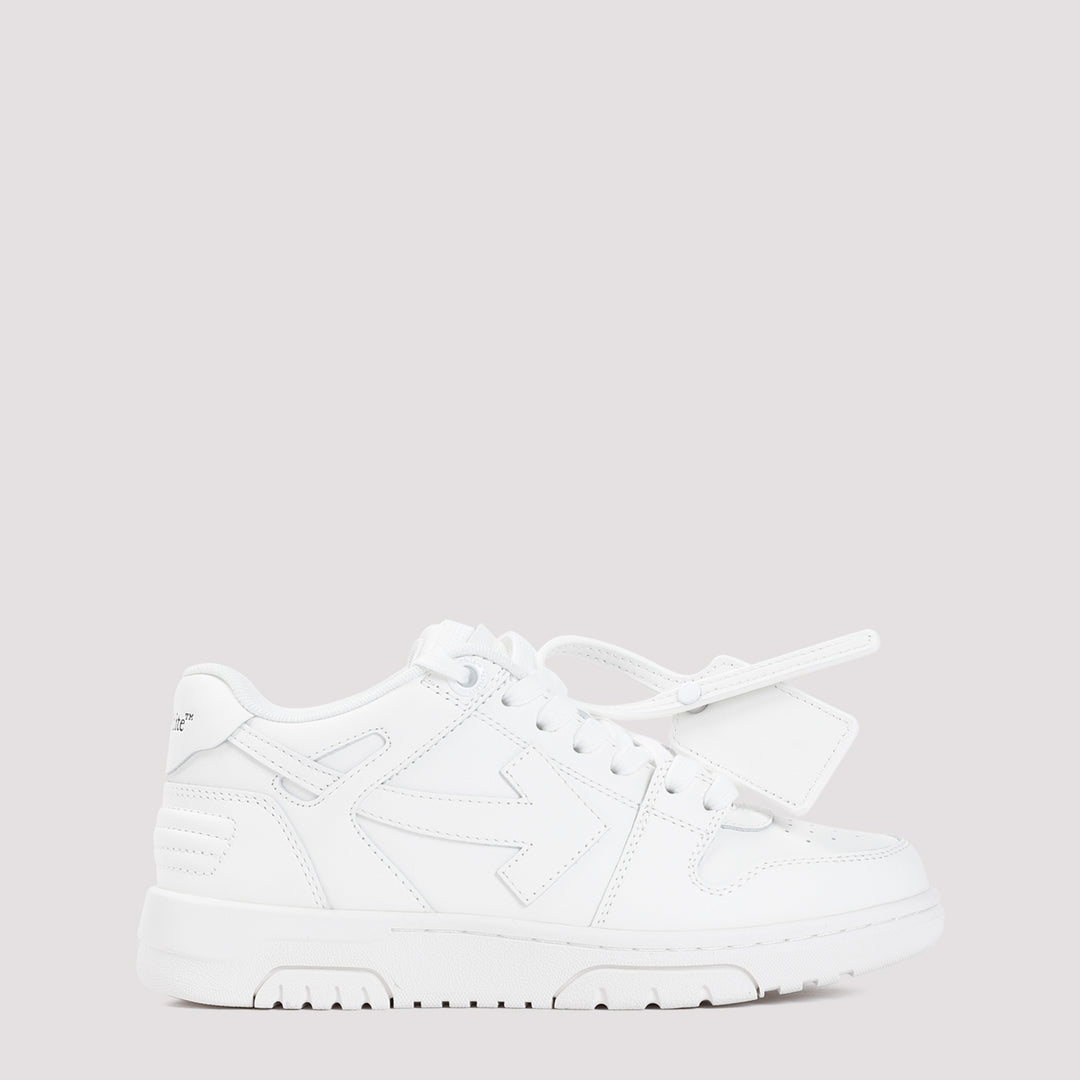 White Out of Office Leather Sneakers-0