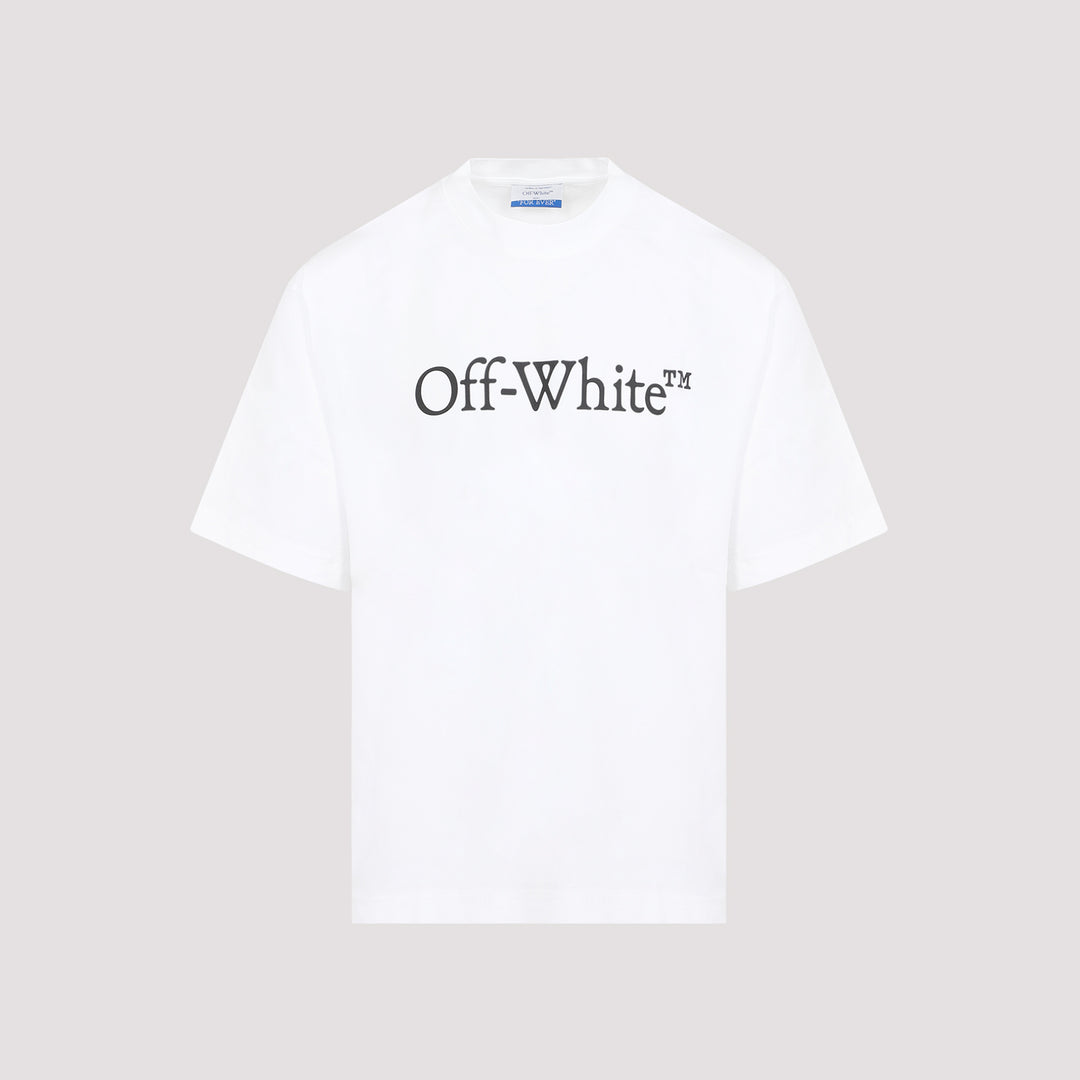 Black White Big Bookish Skate Cotton T-shirt-0