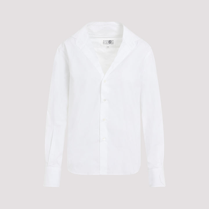 White Cotton Shirt-0