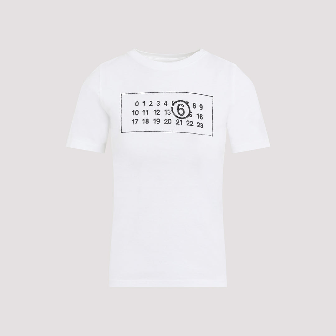 White Cotton T-Shirt-0