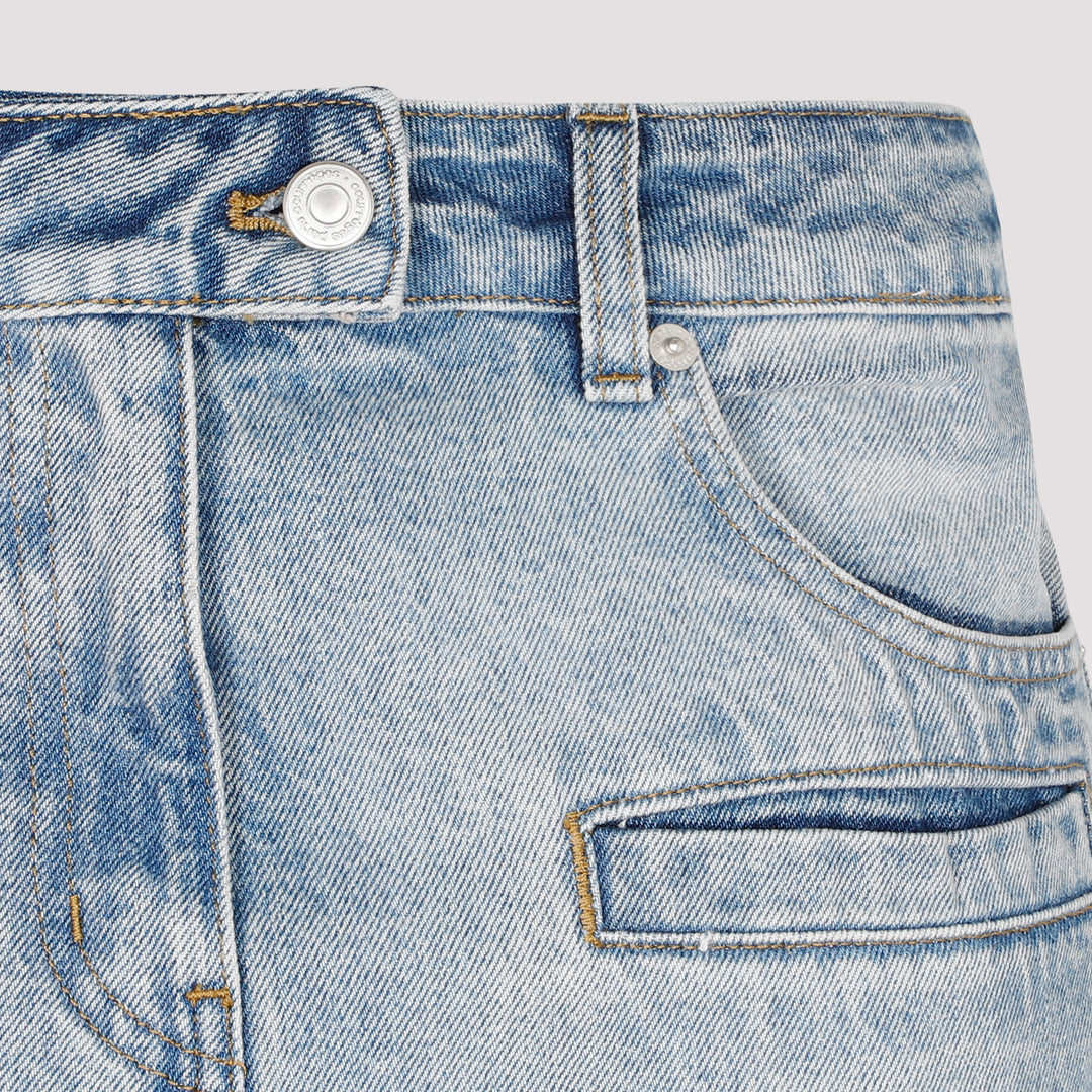Blue Cotton Chaps Blue Denim Pants-4