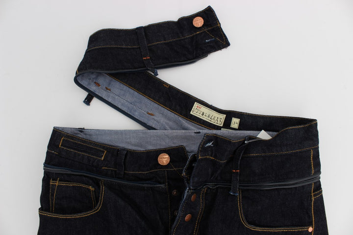Acht Blue Cotton Regular Straight Fit Jeans