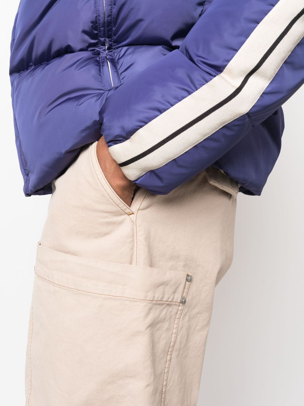 PALM ANGELS wide-leg cotton cargo trousers-4