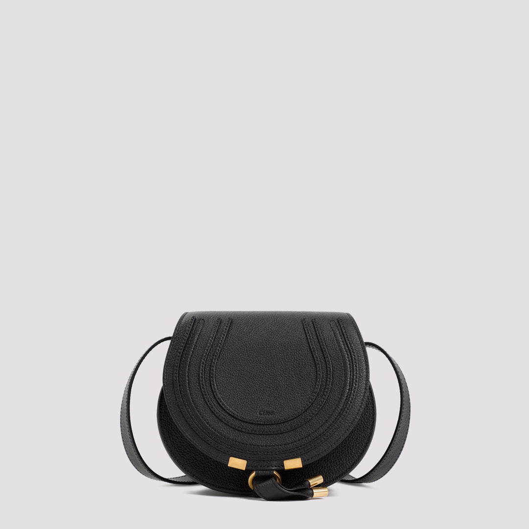 Black Marcie small saddle bag-0