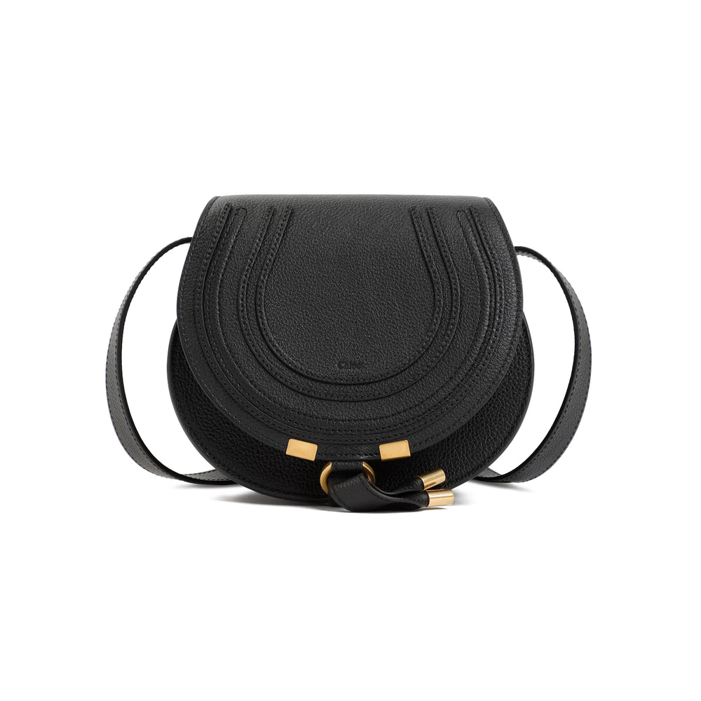 Black Marcie small saddle bag-1