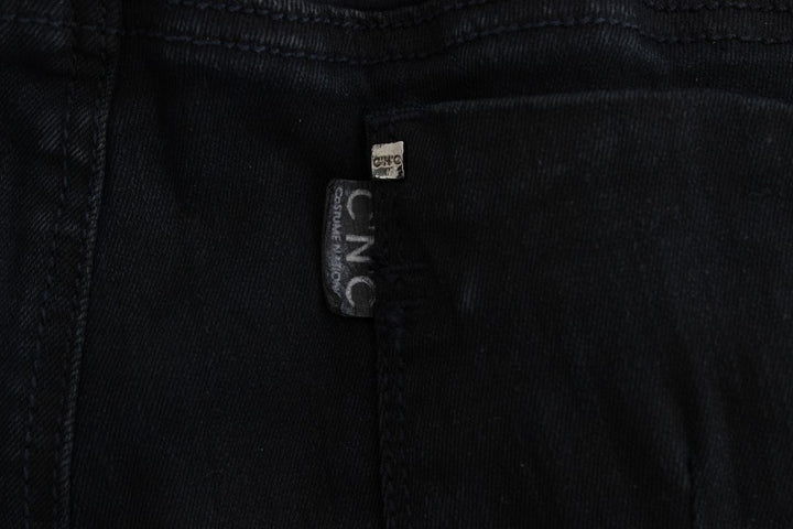 Costume National Black Cotton Slim Fit Denim Jeans