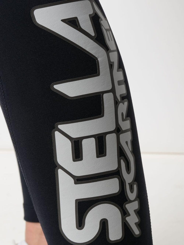 STELLA MCCARTNEY logo-print scuba leggings-4