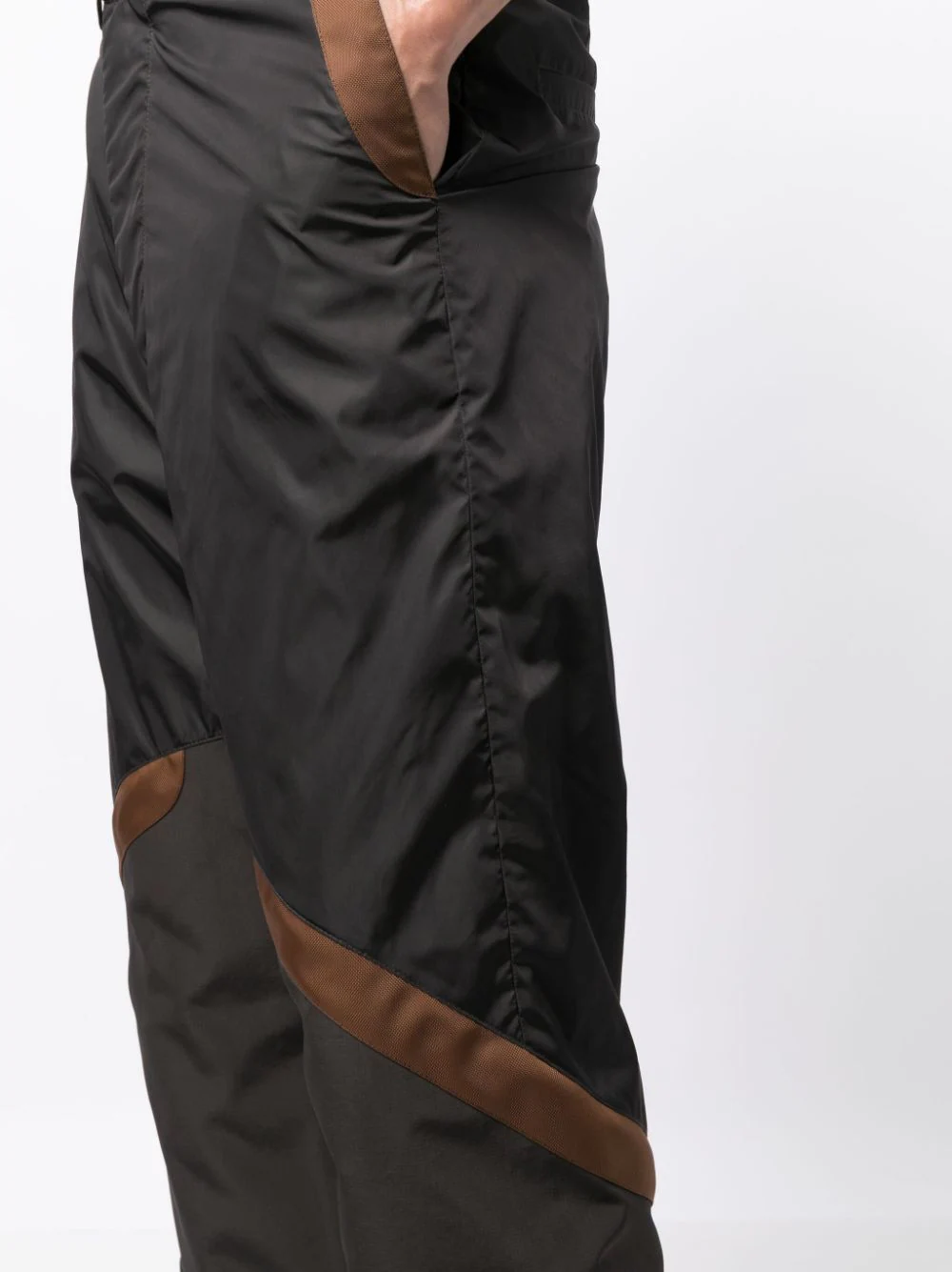 panelled straight-leg cargo trousers-4