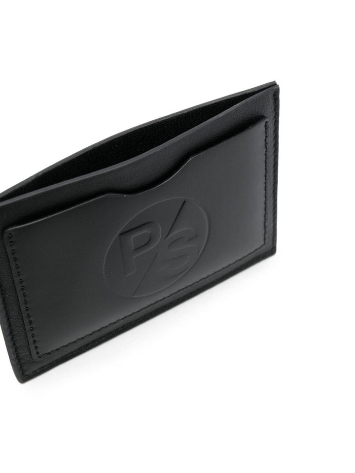 PAUL SMITH debossed-logo leather cardholder-2