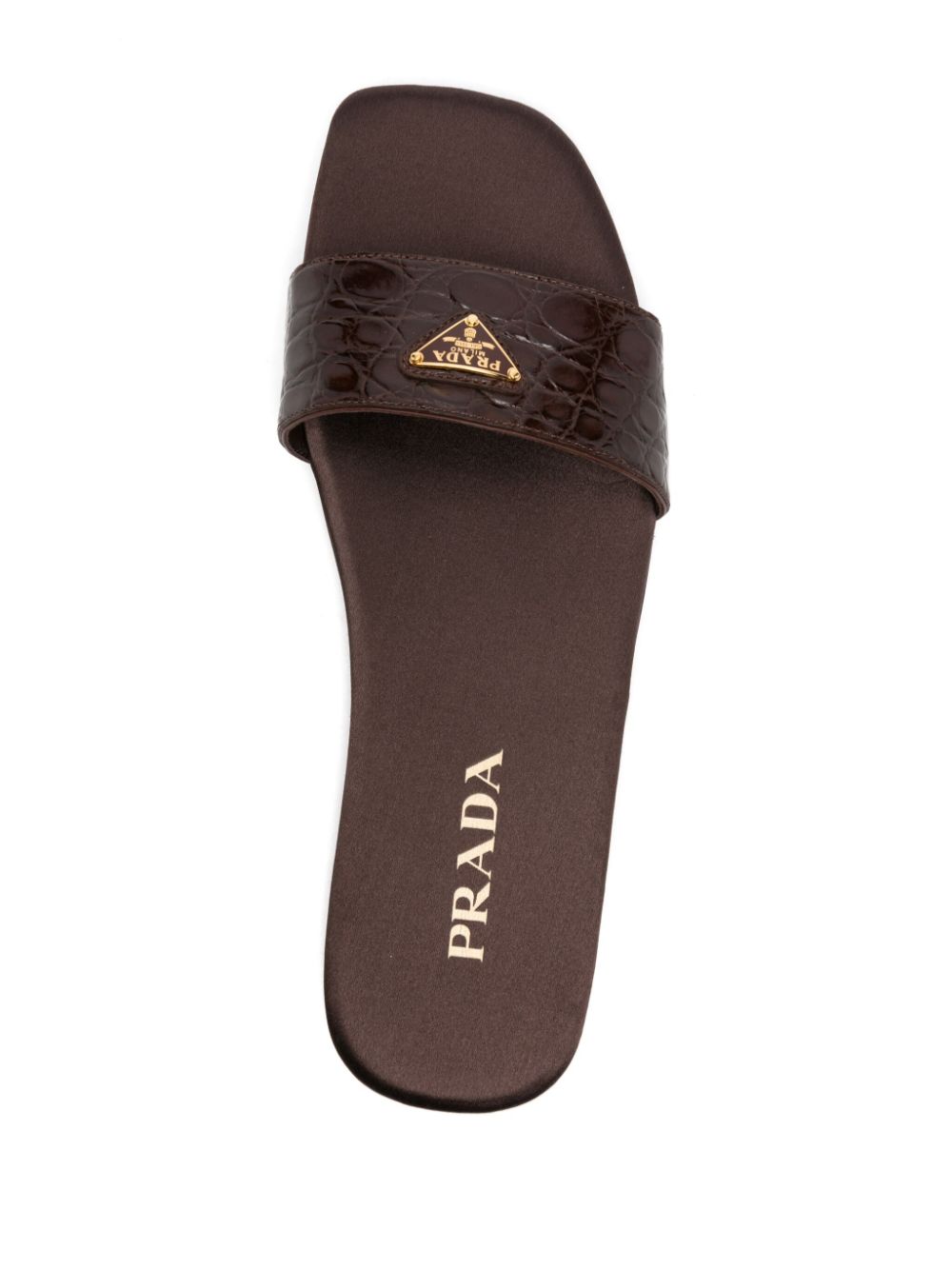 triangle-logo embossed-crocodile slides-3