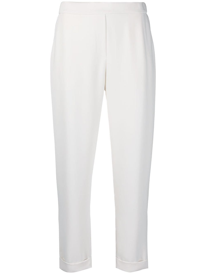 mid-rise tapered-leg trousers-0