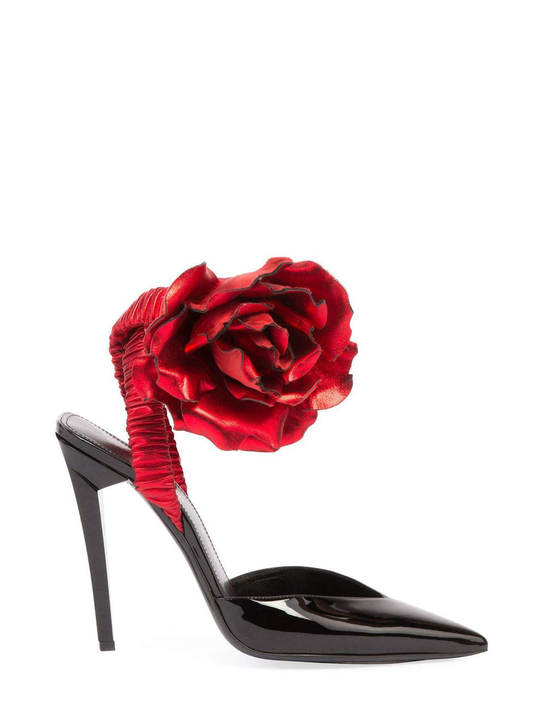 SAINT LAURENT pointed flower pumps-0