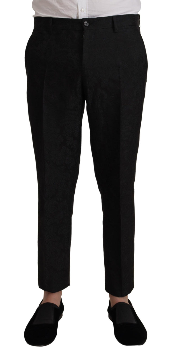 Dolce & Gabbana Black Polyester Formal 2 Piece MARTINI Suit