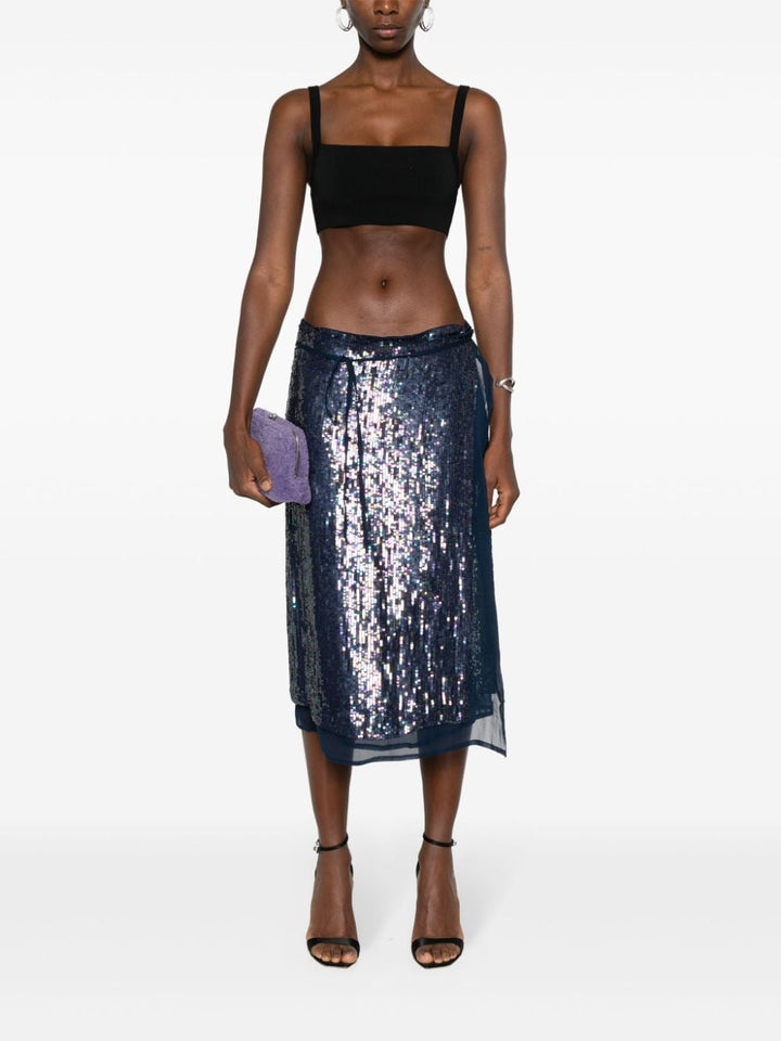 Gabriel sequinned wrap skirt-7