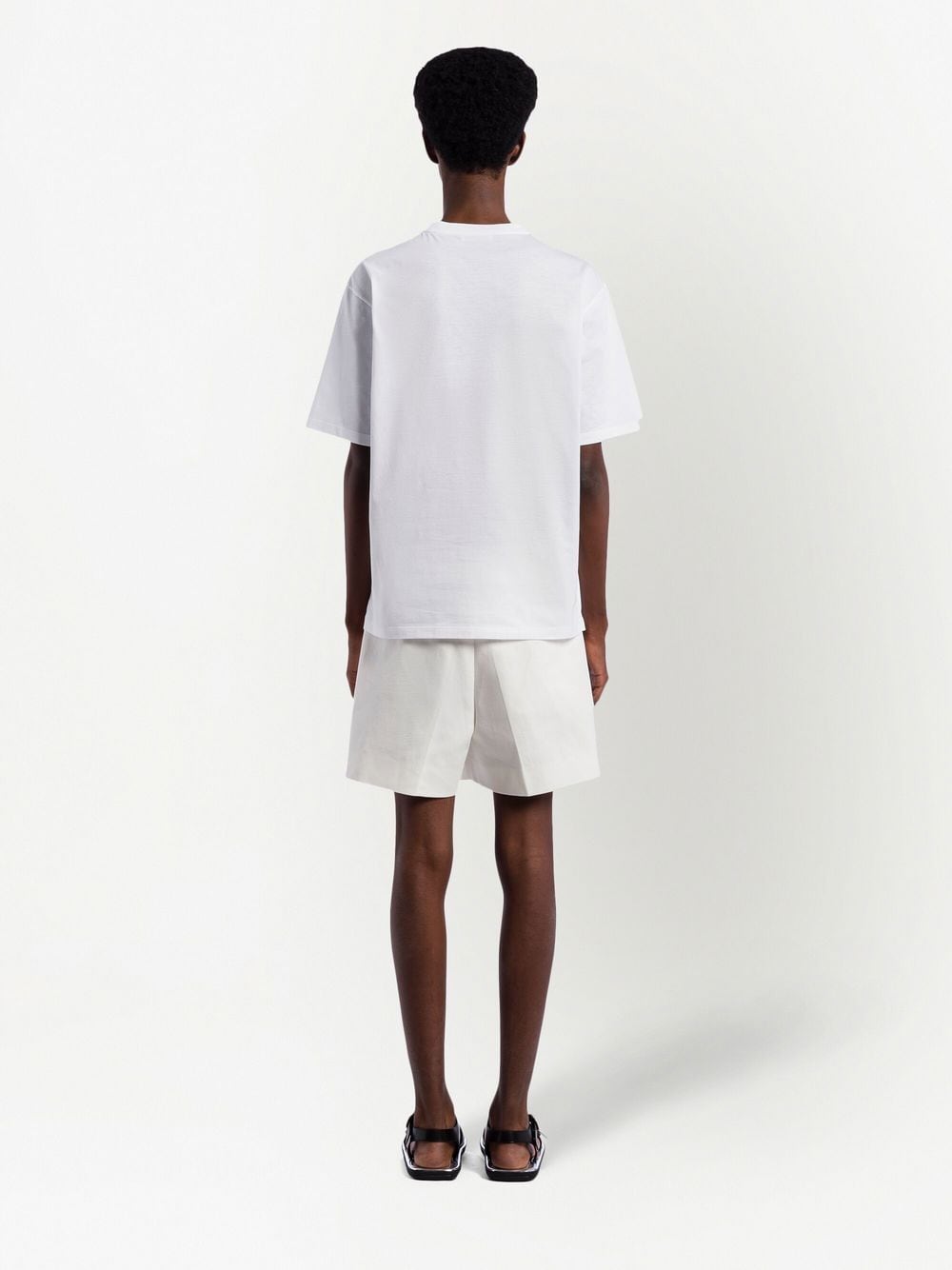 raised-logo cotton T-shirt-4