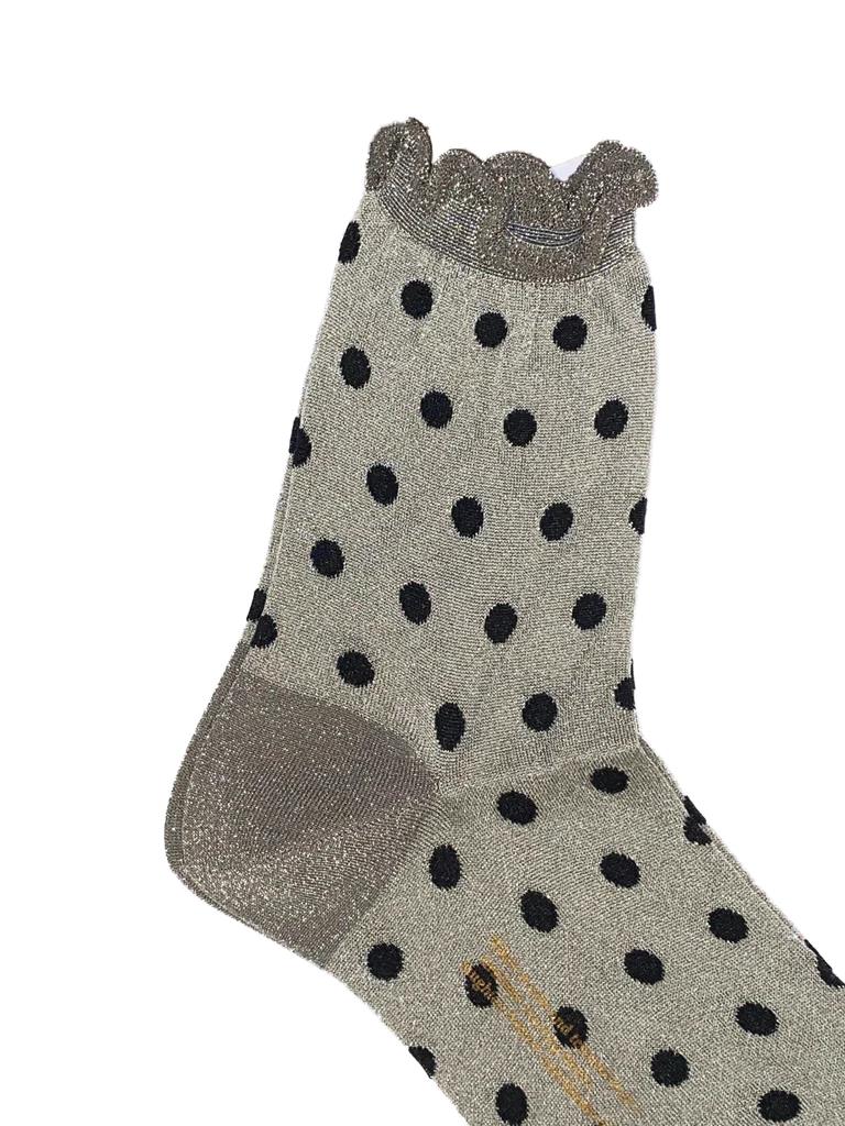 ANTIPAST glitter pois socks-2