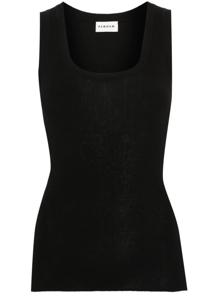 ribbed-knit tank top-1