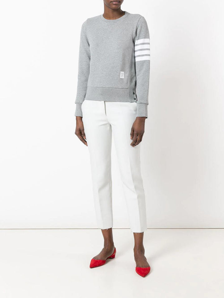 four-bar stripe cotton sweatshirt-3