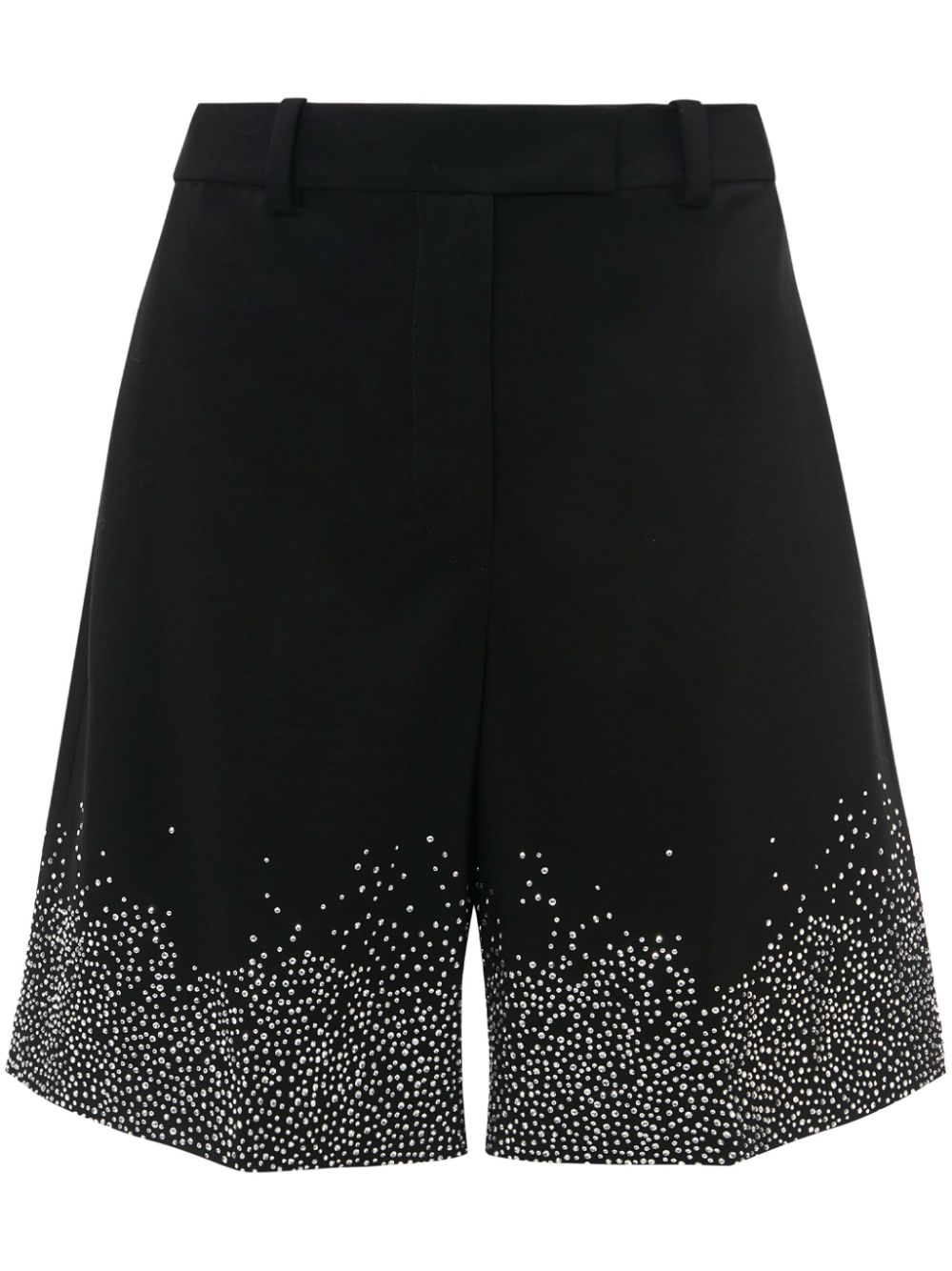 crystal-embellished tailored shorts-0