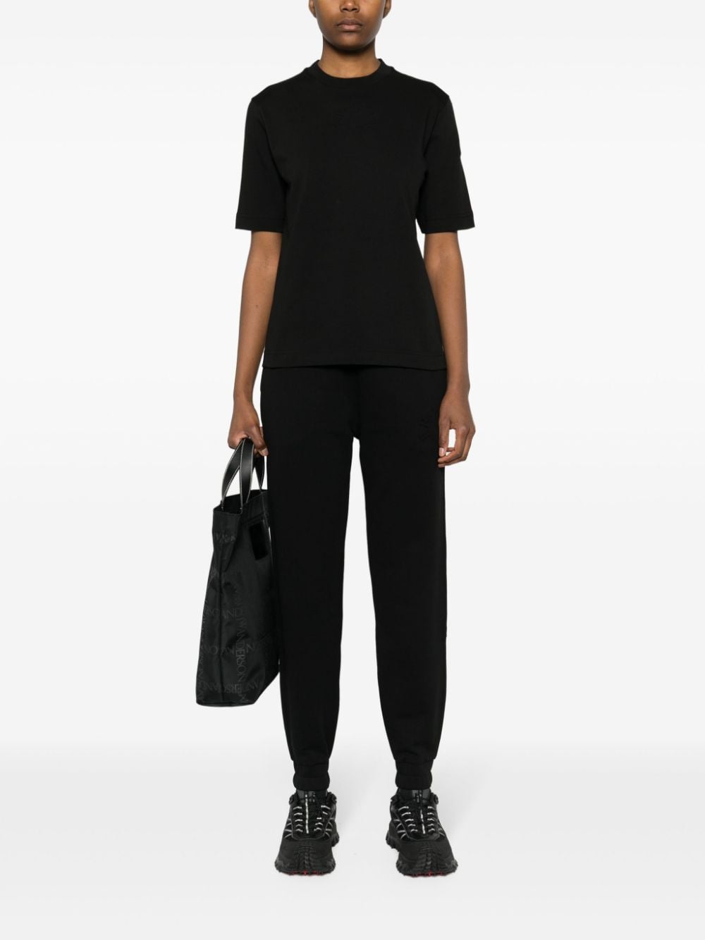 embossed-logo cotton T-shirt-3