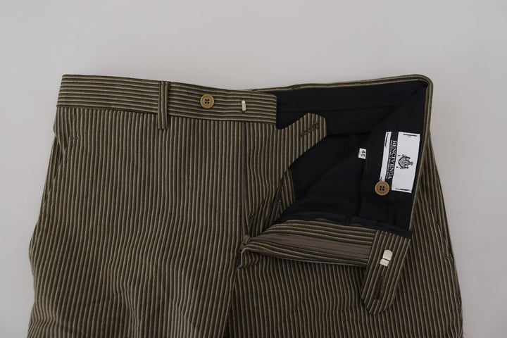 BENCIVENGA Multicolor Striped Pure Cotton Men Pants