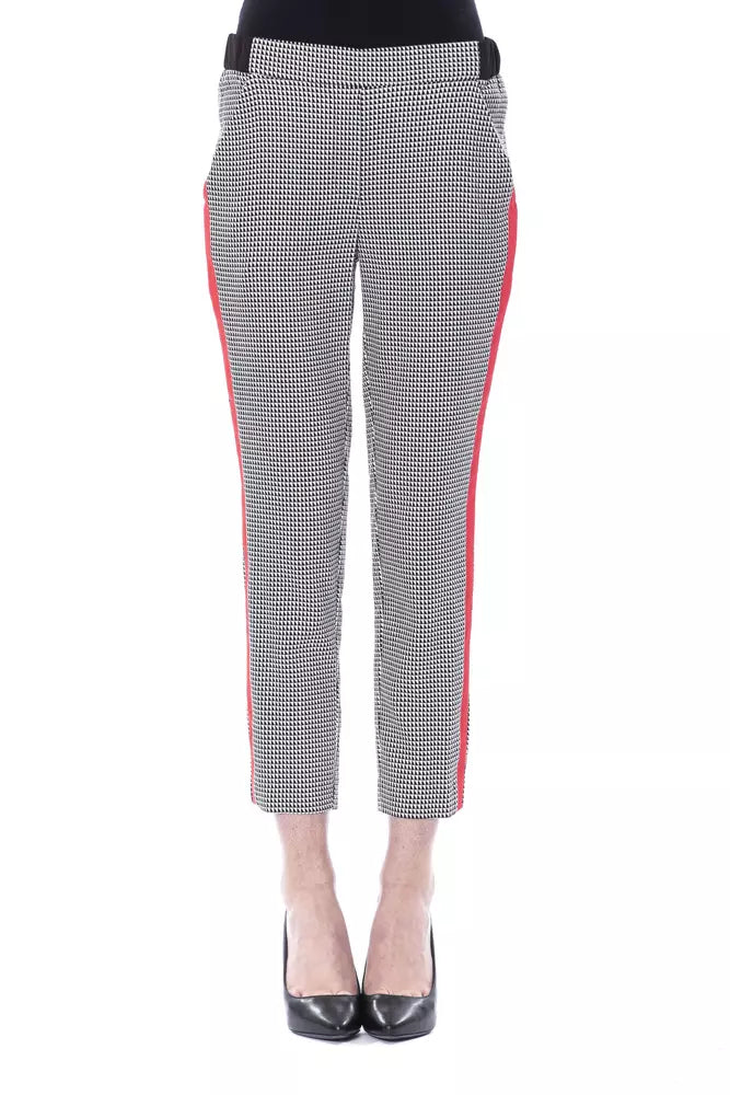 BYBLOS Black Viscose Women Pant
