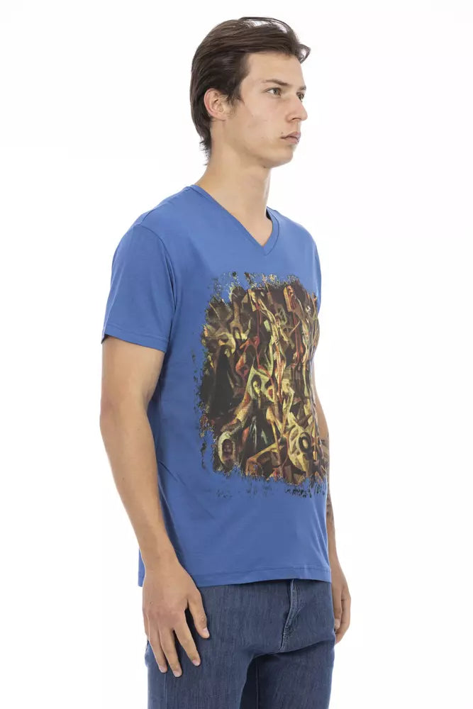 Trussardi Action Blue Cotton Men's T-Shirt