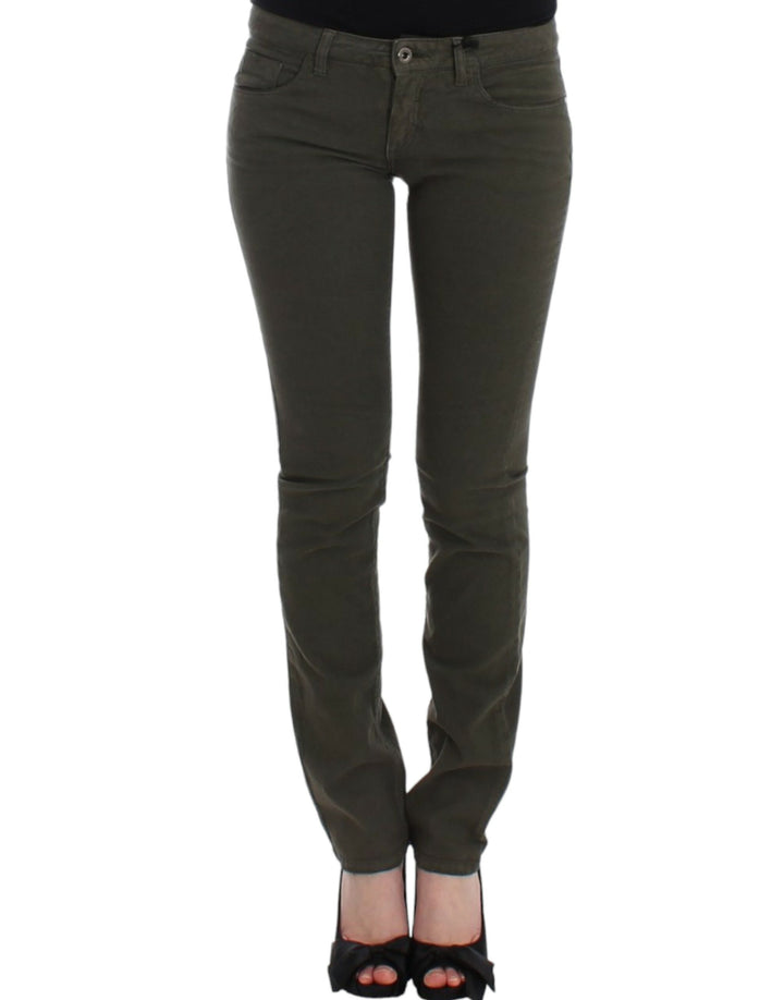 Costume National Green slim leg jeans
