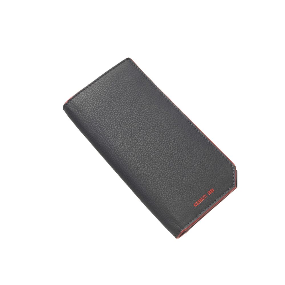 Cerruti 1881 Blue Calfskin Men Wallet