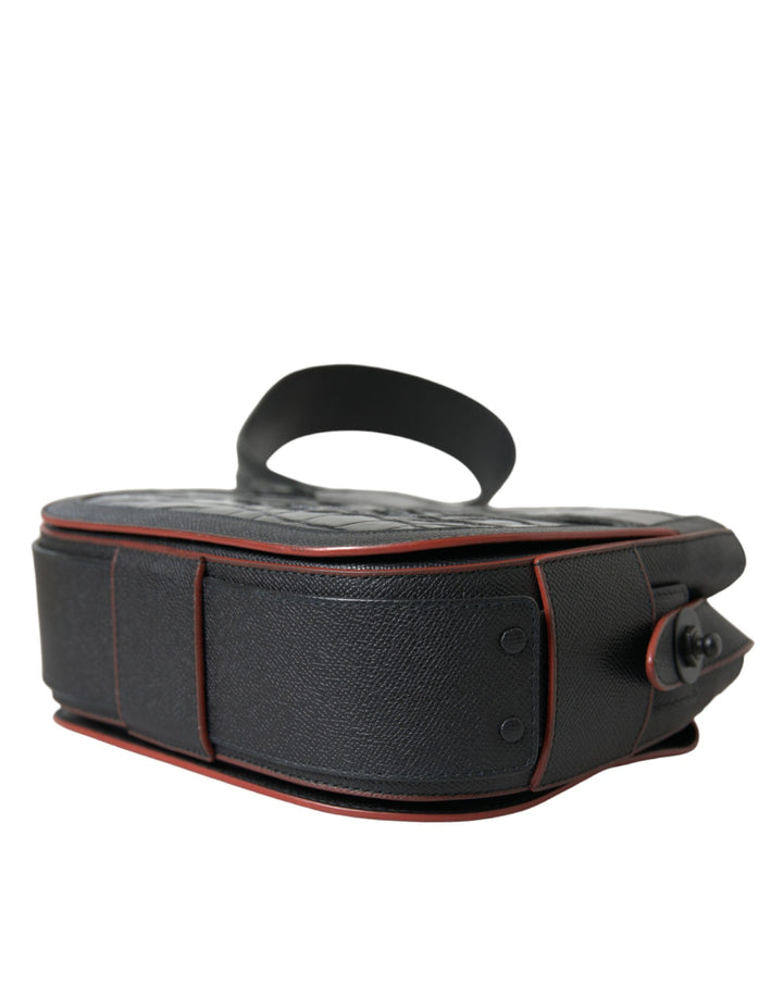 Balenciaga Black Exotic Leather Shoulder Crossbody Camera Bag