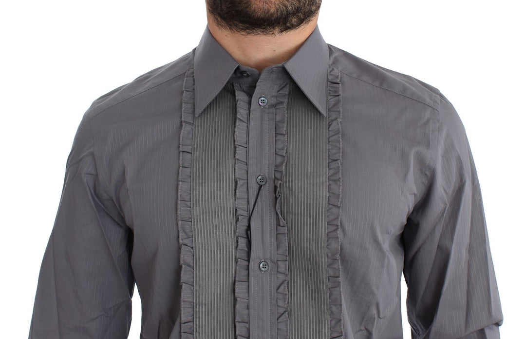 Dolce & Gabbana Purple Torero GOLD Slim Fit Dress Shirt