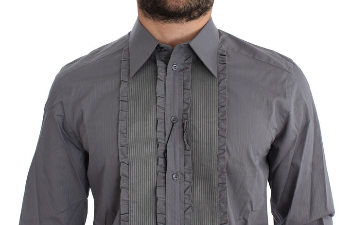 Dolce & Gabbana Purple Torero GOLD Slim Fit Dress Shirt