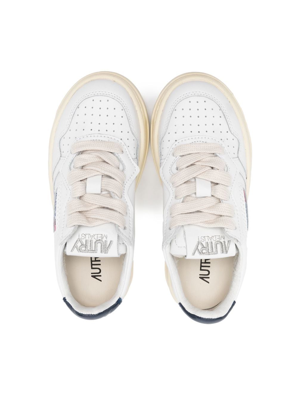 logo-patch leather sneakers-5