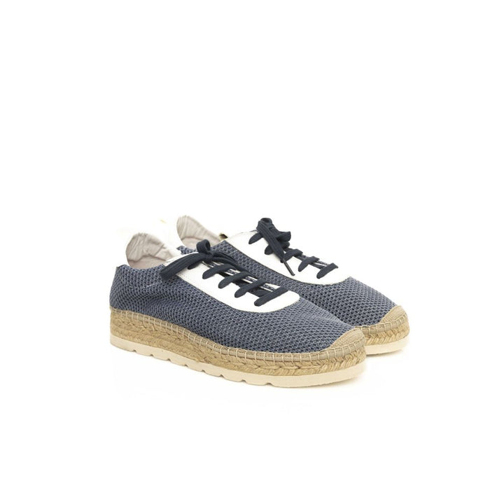 Cerruti 1881 Blue Calfskin Men Sneaker