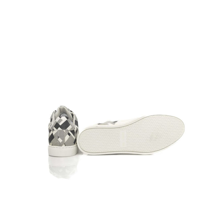 Cerruti 1881 White Calfskin Men Sneaker