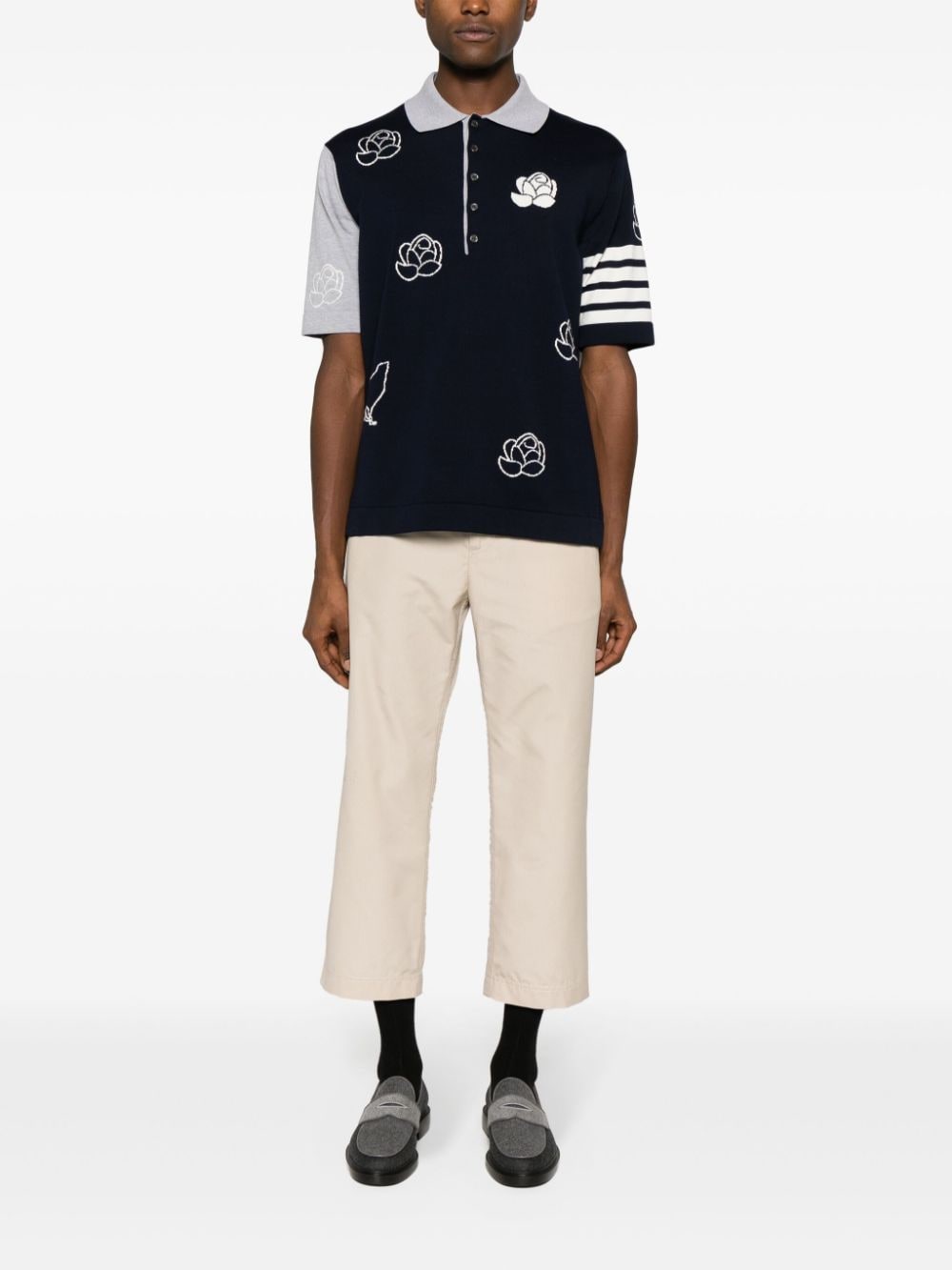 Typewriter Cloth straight trousers-1