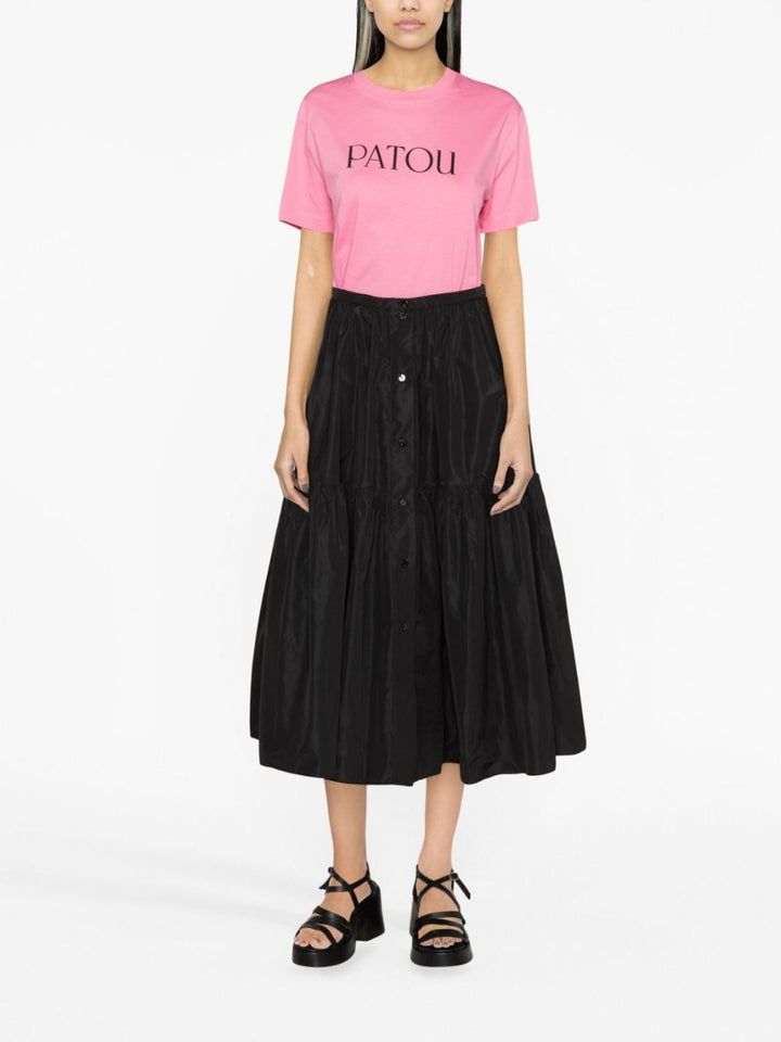 PATOU logo-print organic cotton T-shirt-10